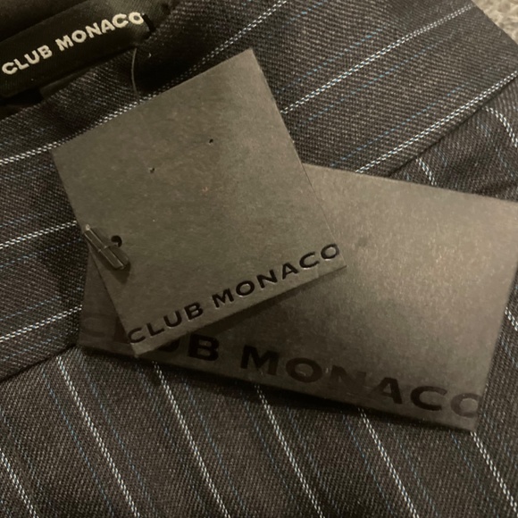 Club Monaco Charcoal with blue stripe Baxter Ursula Pant - Picture 2 of 6